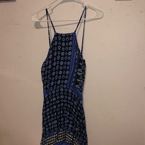 Blue Patterned Sun Dress